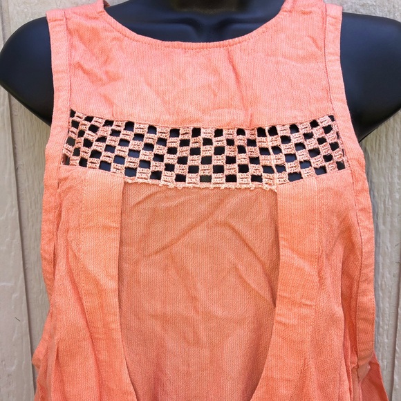 ⚡️5/$15⚡️Free People | Creamsicle Orange Top | XS - Picture 3 of 8